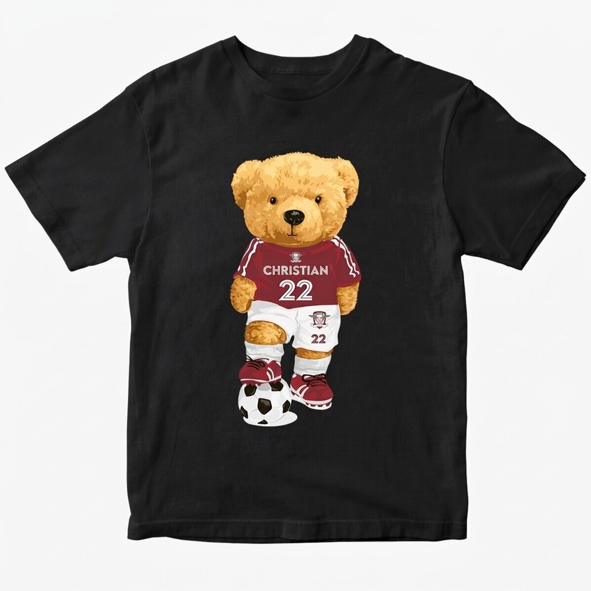 FC Rapid customised cotton T-shirt with name and number - Ursuletul Rapidist