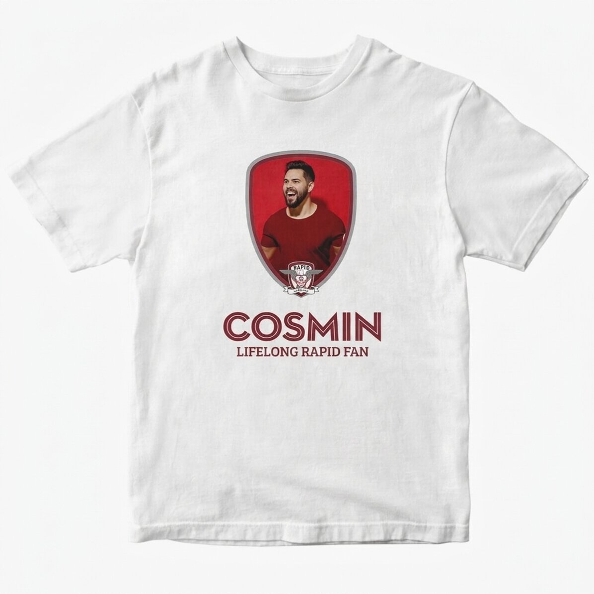 FC Rapid customised cotton T-shirt with photo and name