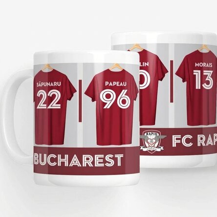 FC Rapid 1923 mug personalised with name and number - Players