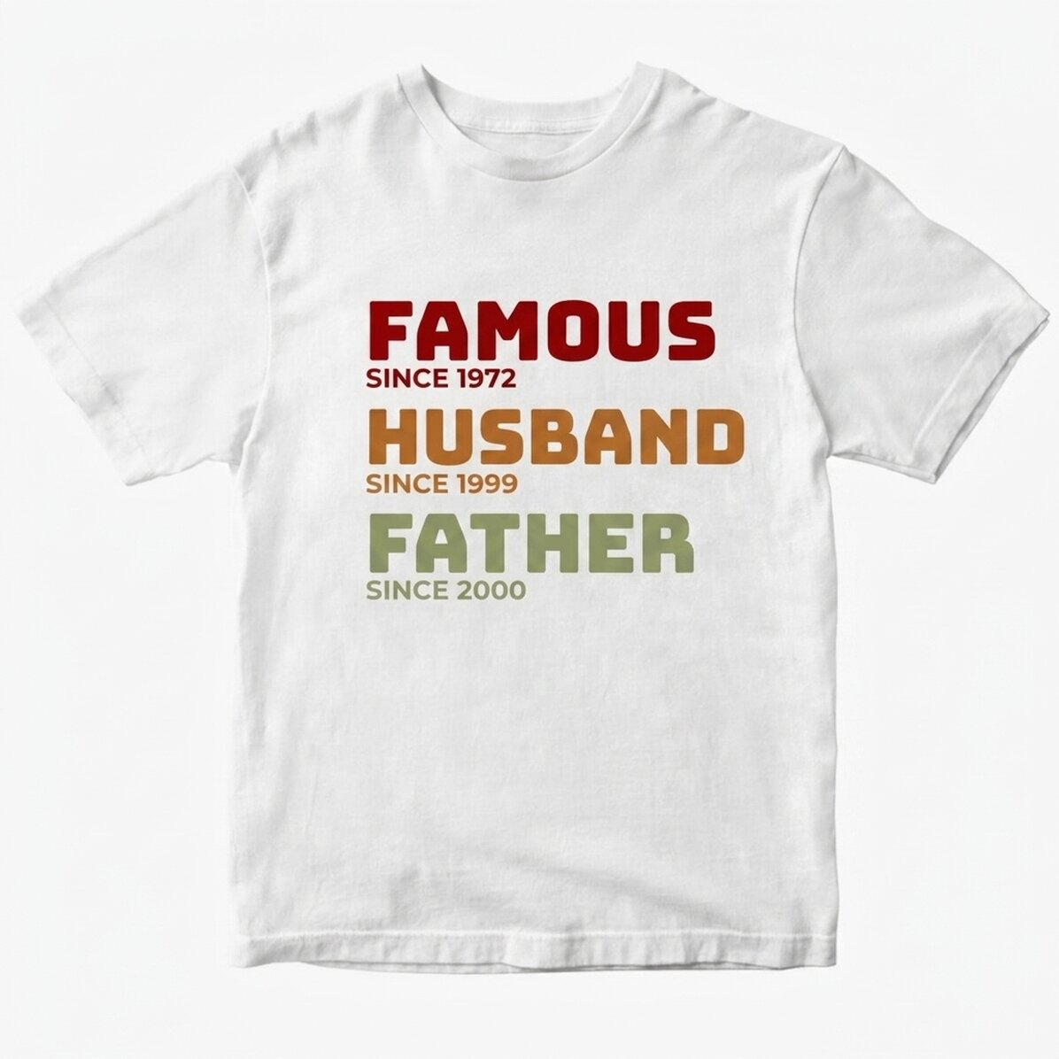 Personalised cotton T-shirt with text - Father