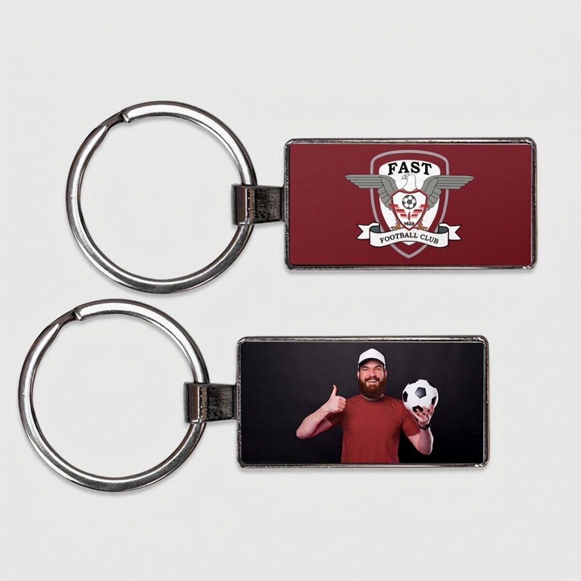 Personalised FC Rapid keyring with photo