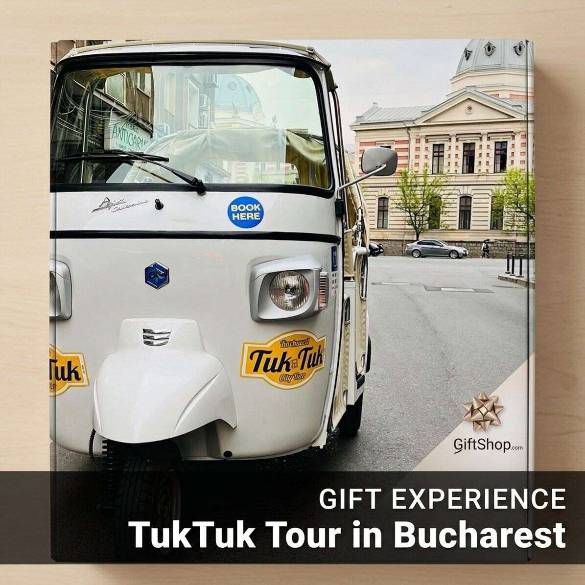 Gift experience - Private TukTuk tour in Bucharest