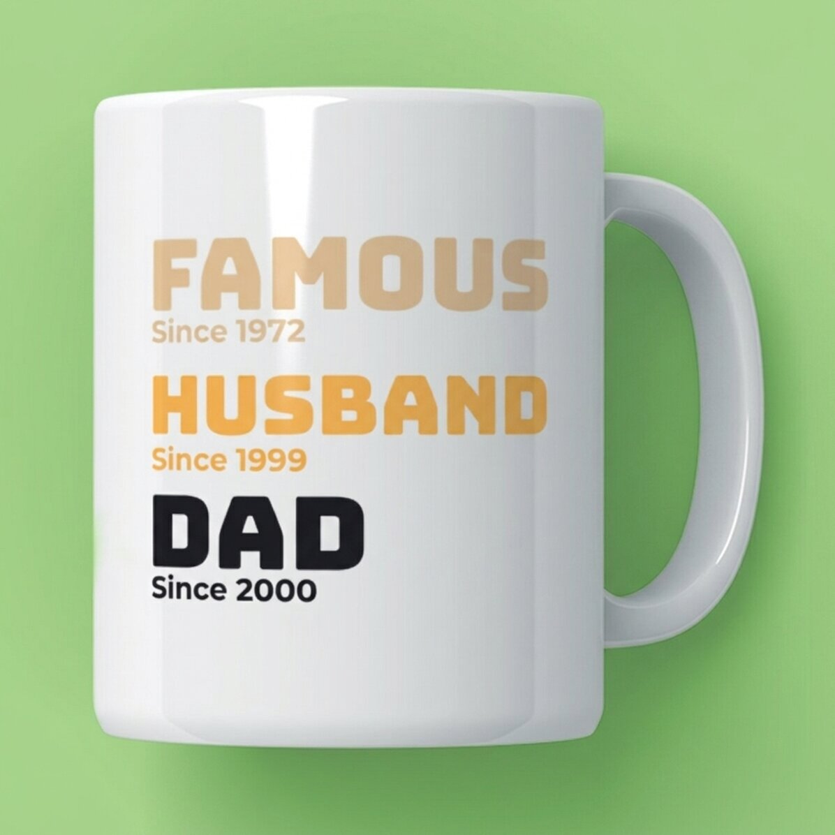 Personalised mug with text - Father