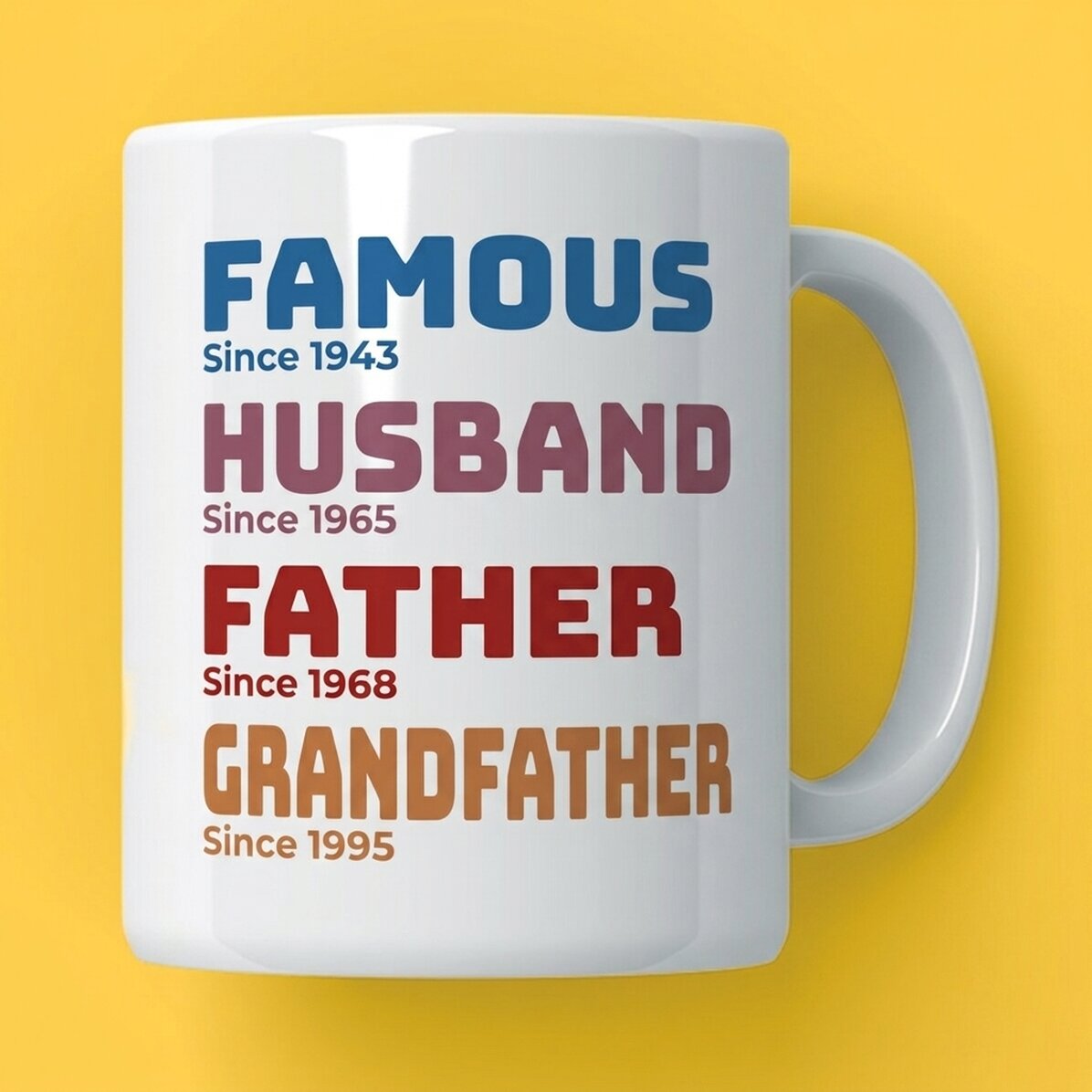 Personalised mug with text - Grandfather