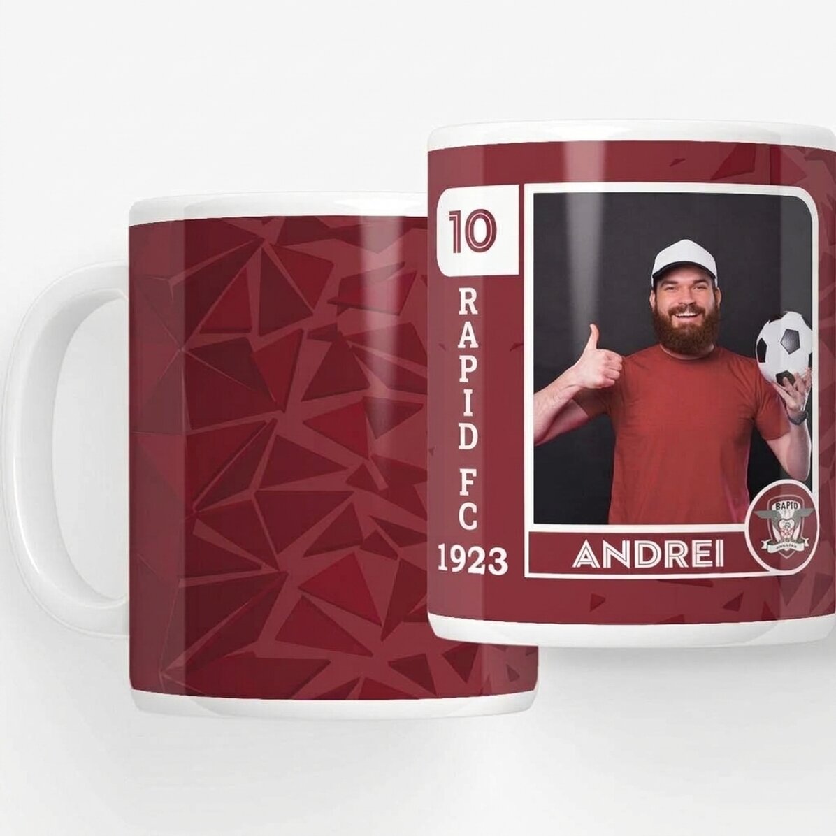 FC Rapid mug personalised with photo and text - FC Rapid 1923