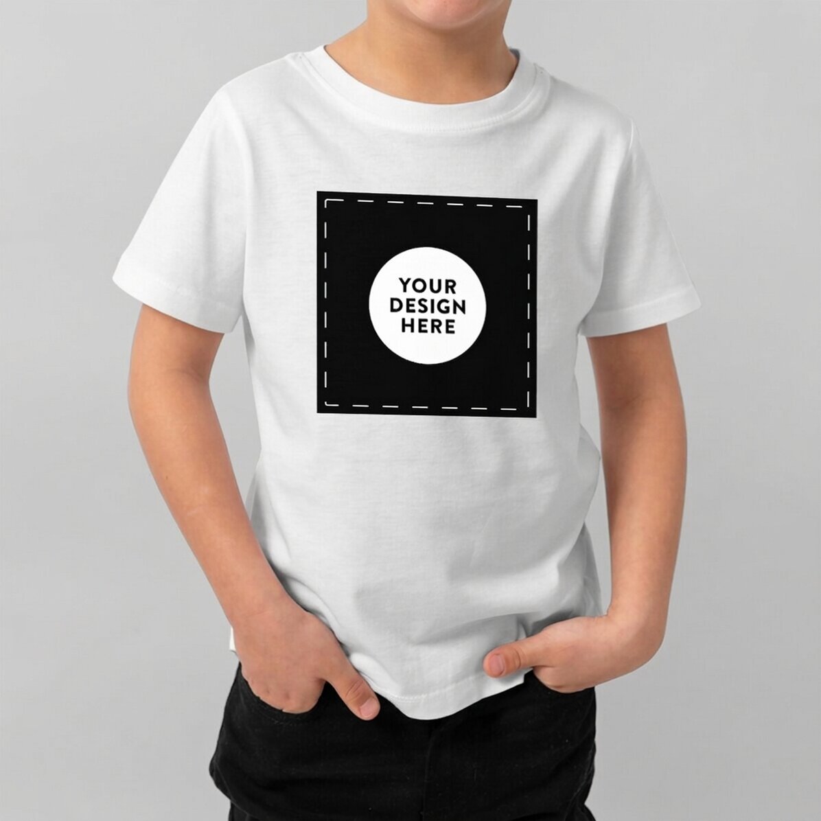 Customised cotton T-shirt for children with your own graphic design