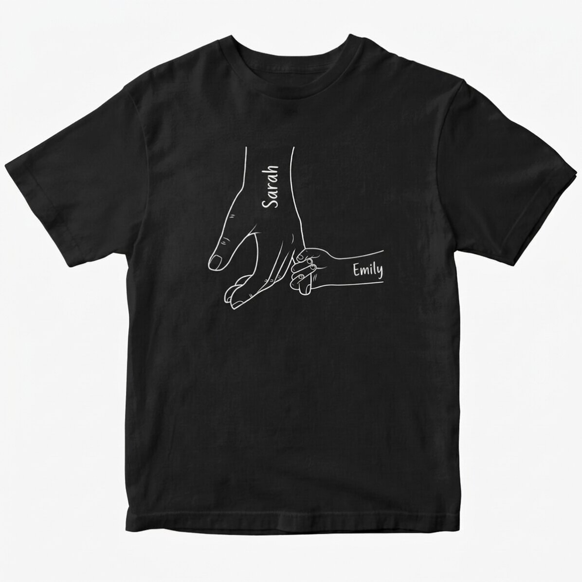Custom cotton T-shirt with text - Always together