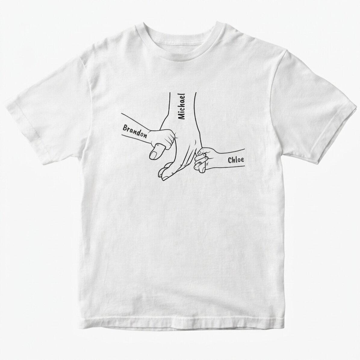 Custom cotton T-shirt with text - Always close