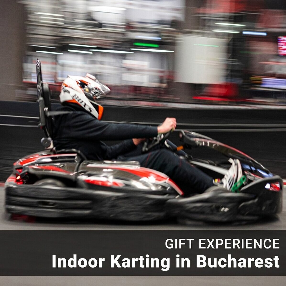 Adrenaline-filled gift experience - Indoor karting sessions in Bucharest