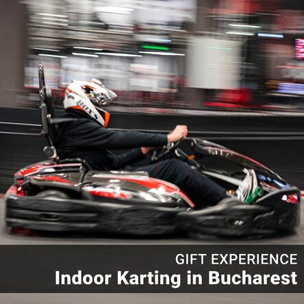 Adrenaline-filled gift experience - Indoor karting sessions in Bucharest