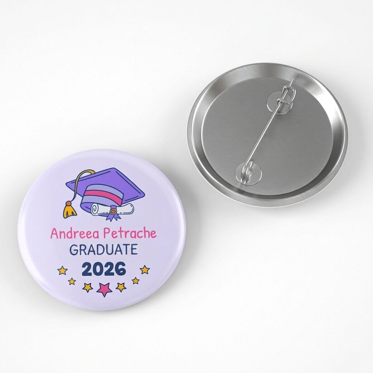 Personalised graduation badge for children