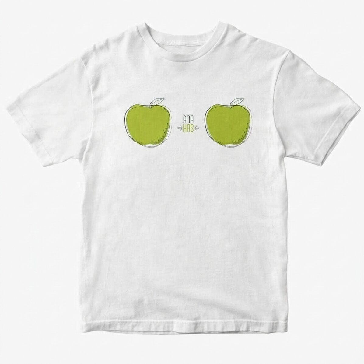 Custom cotton T-shirt with text - MERE