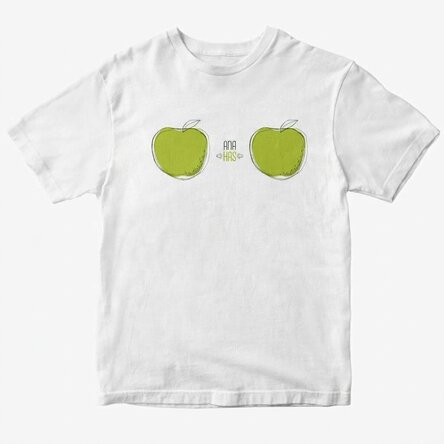 Custom cotton T-shirt with text - MERE