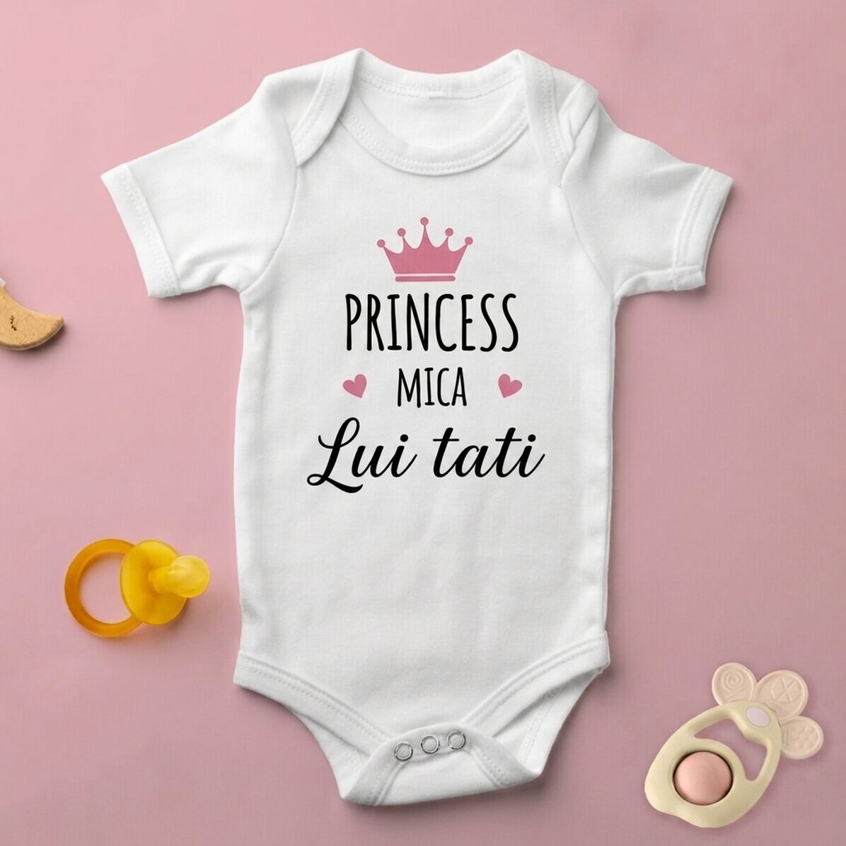 Personalised baby bodysuit with message - Baby