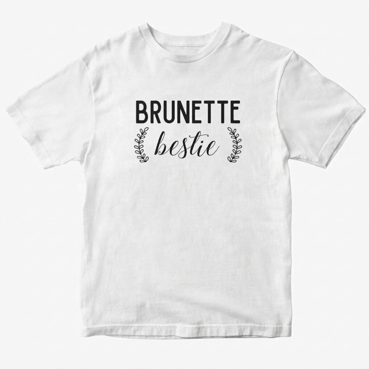 Custom cotton T-shirt with text - Besties