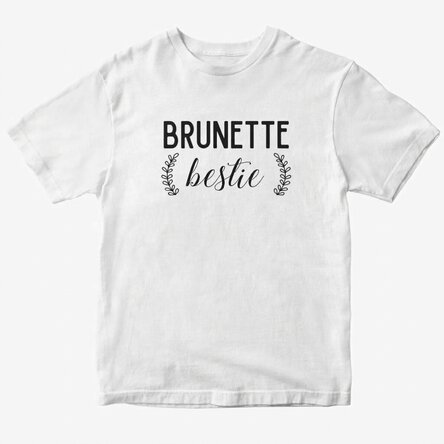 Custom cotton T-shirt with text - Besties