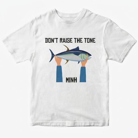 Custom cotton T-shirt with text - Don