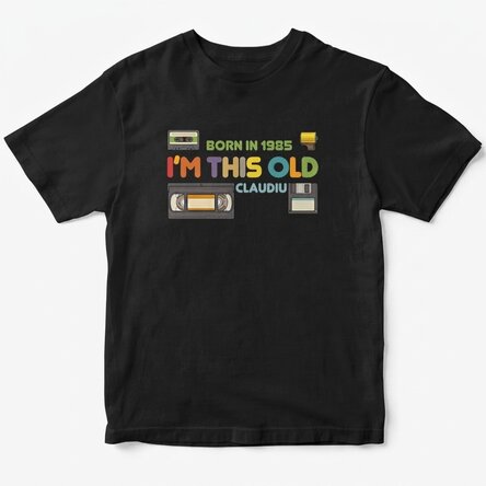 Custom cotton T-shirt with text - I