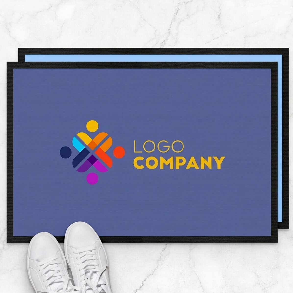 Customised entrance mat with logo