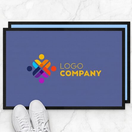 Customised entrance mat with logo