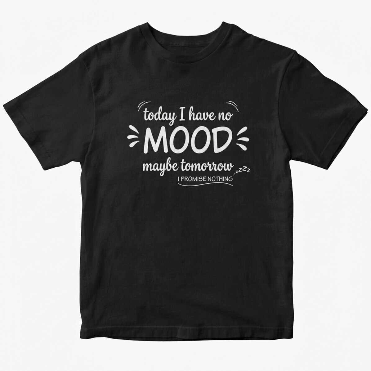 Customised cotton T-shirt with text - I