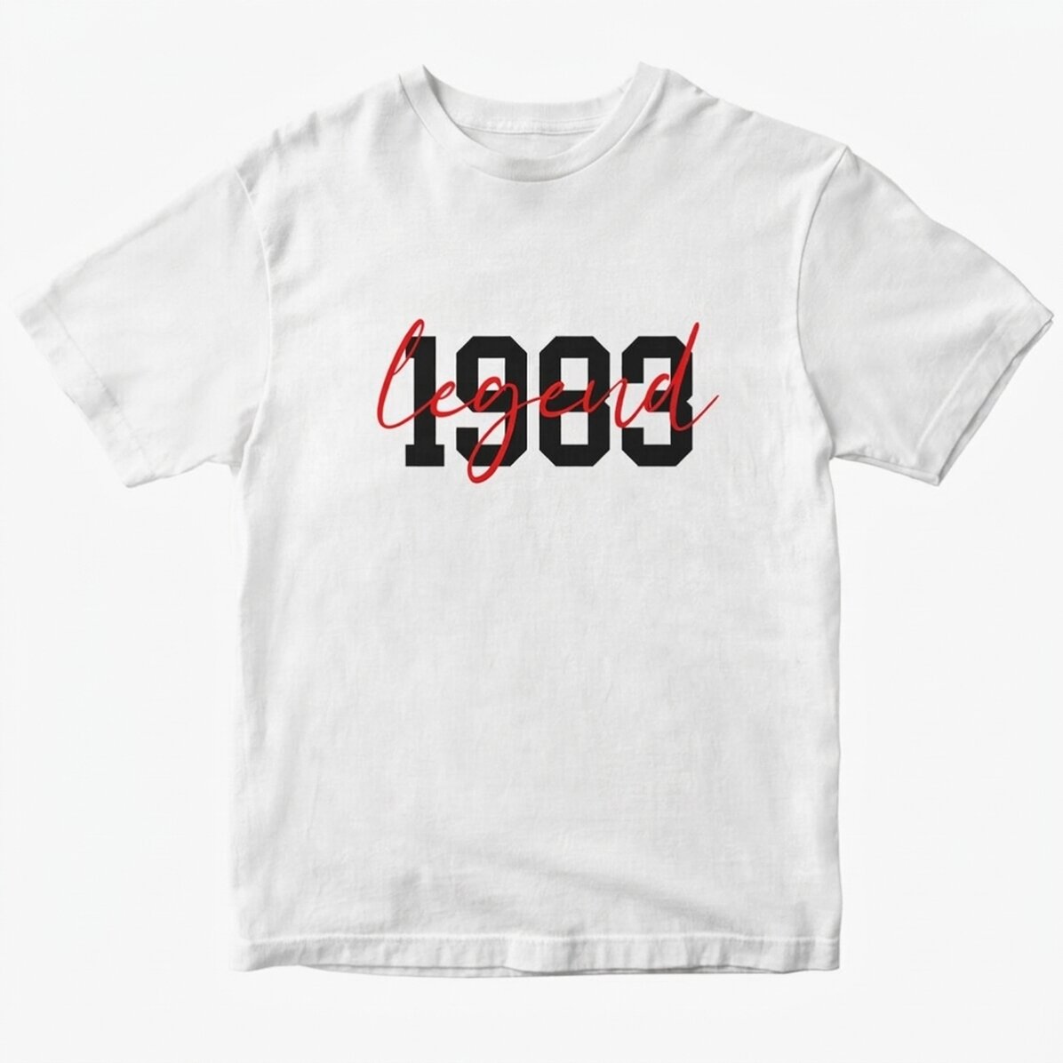 Custom cotton T-shirt with text - Legend