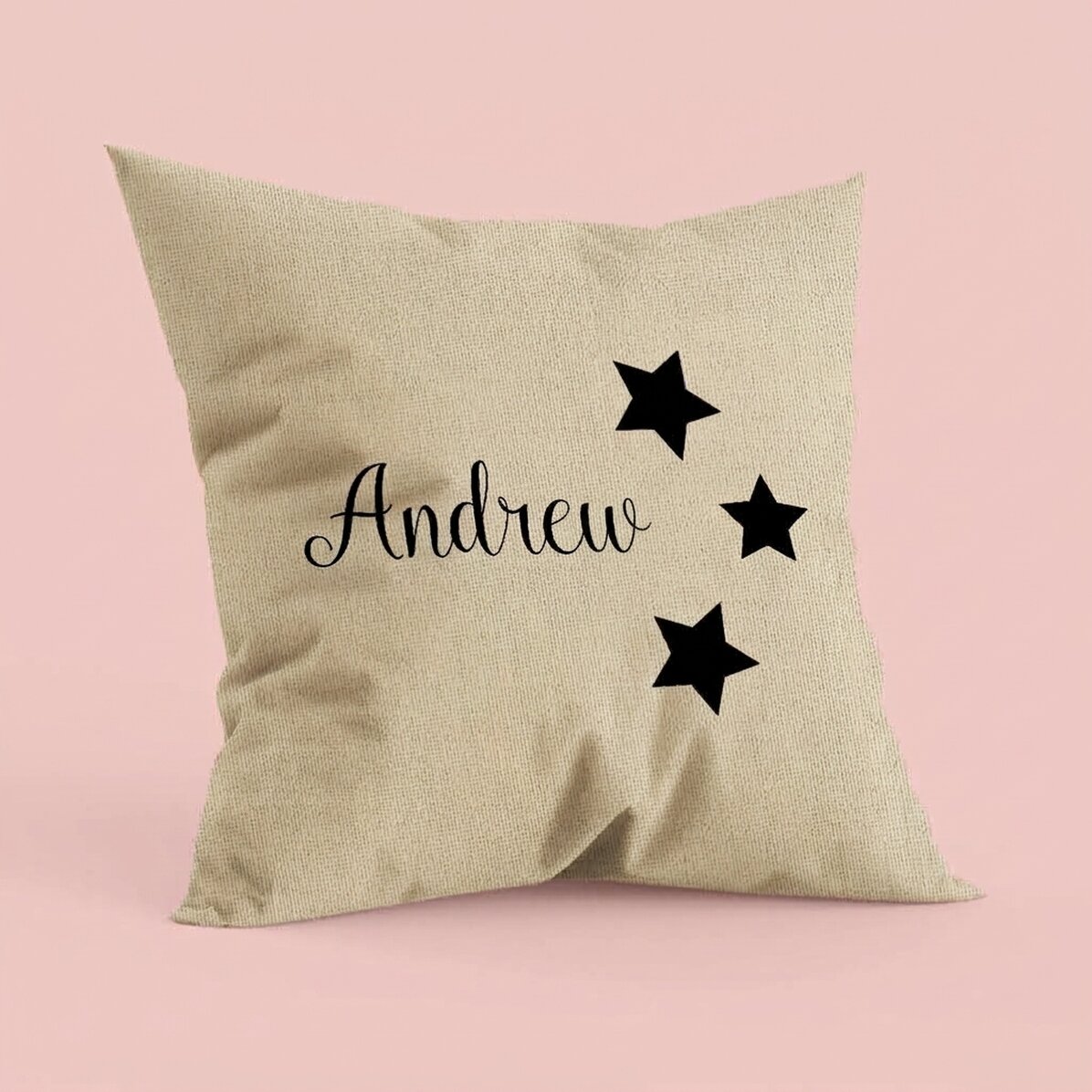 Personalised cushion with name - stars - In