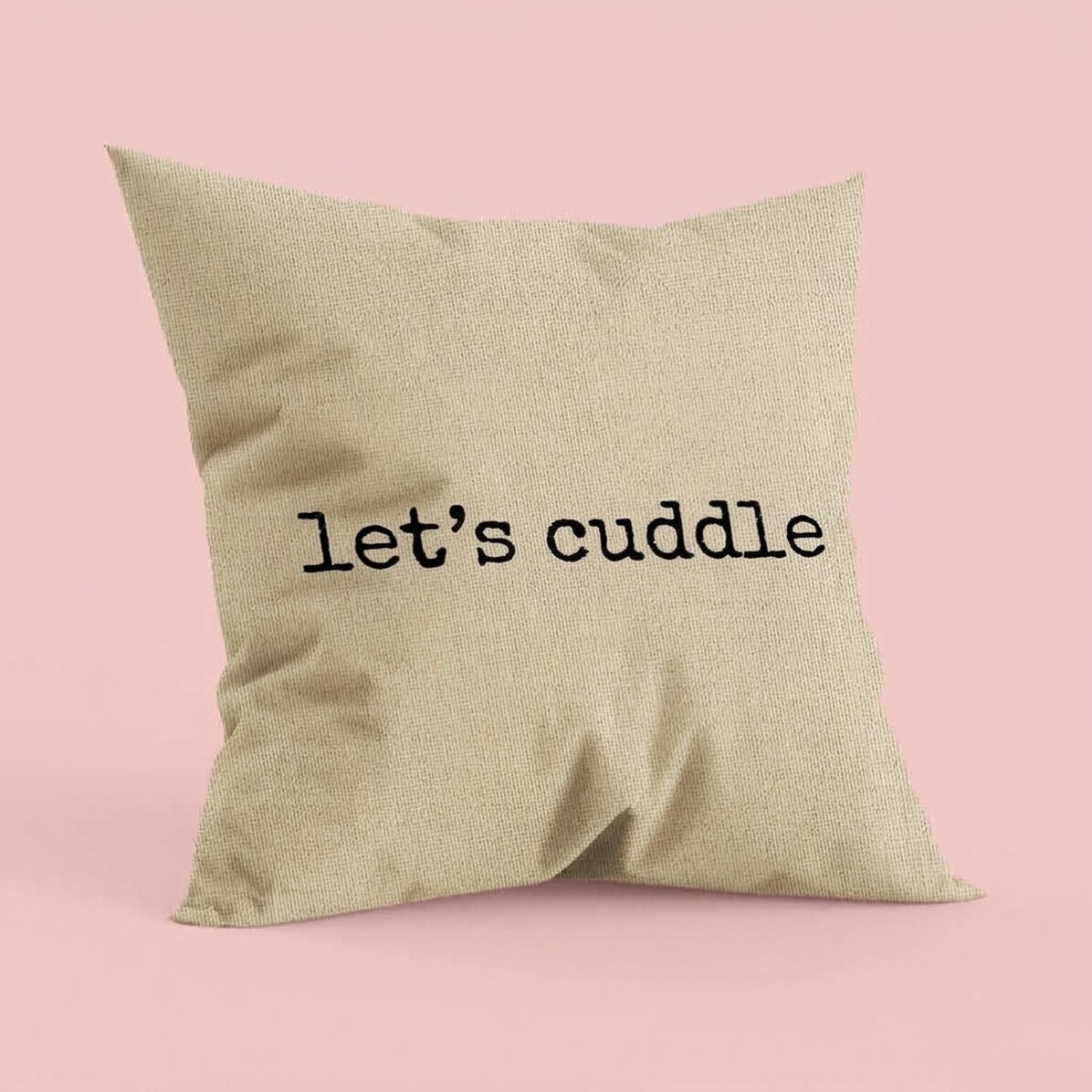 Personalised cushion with text - Let