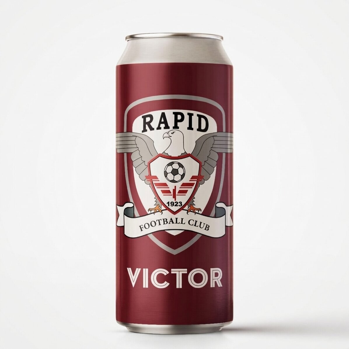 FC Rapid canned beer personalised with name
