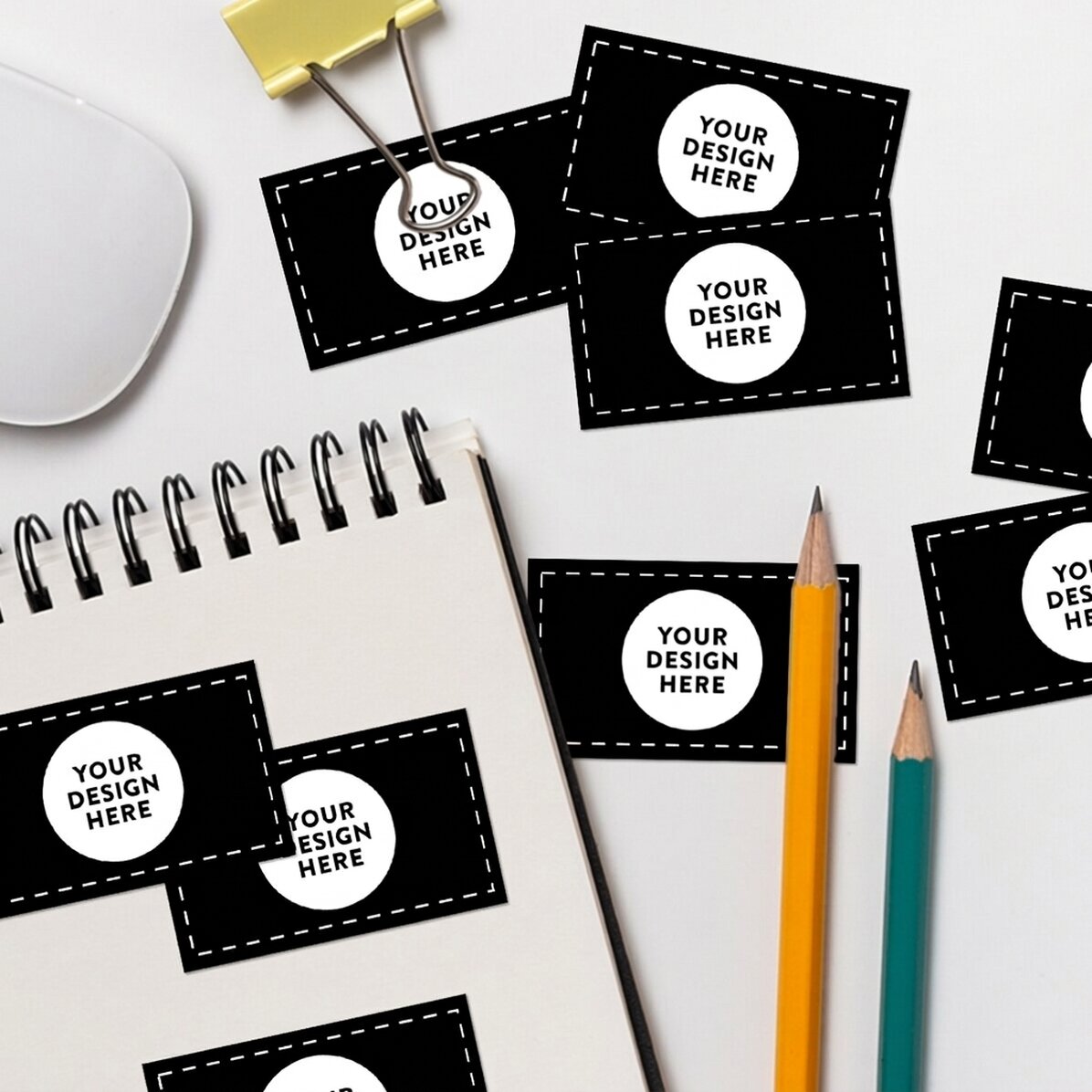 Set of stickers (self-adhesive labels) customised with your graphics