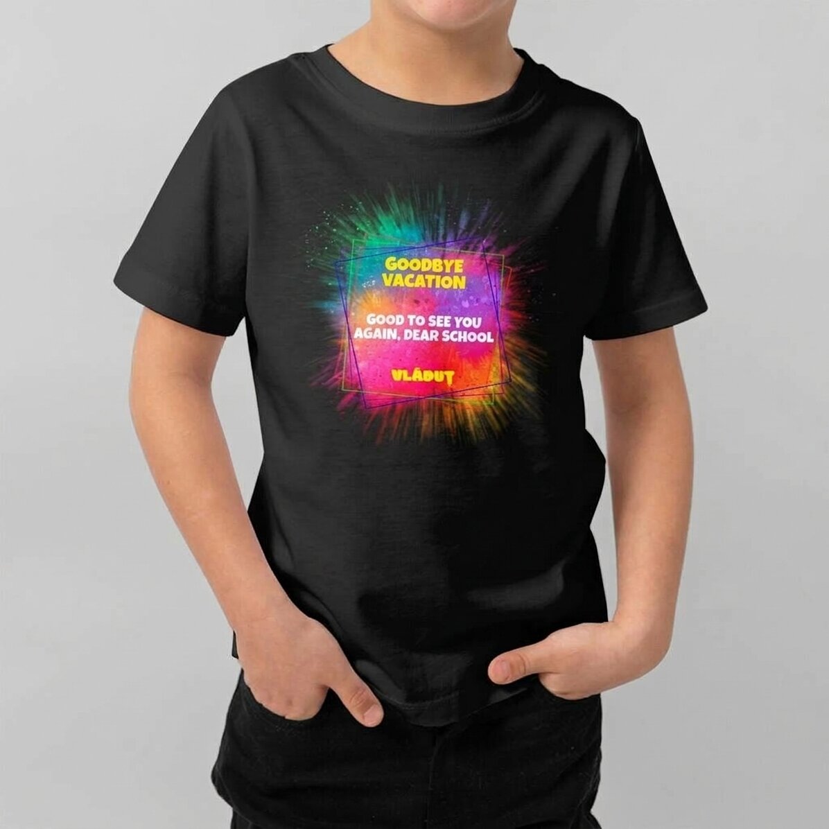 Customised cotton T-shirt for children with text - Splash