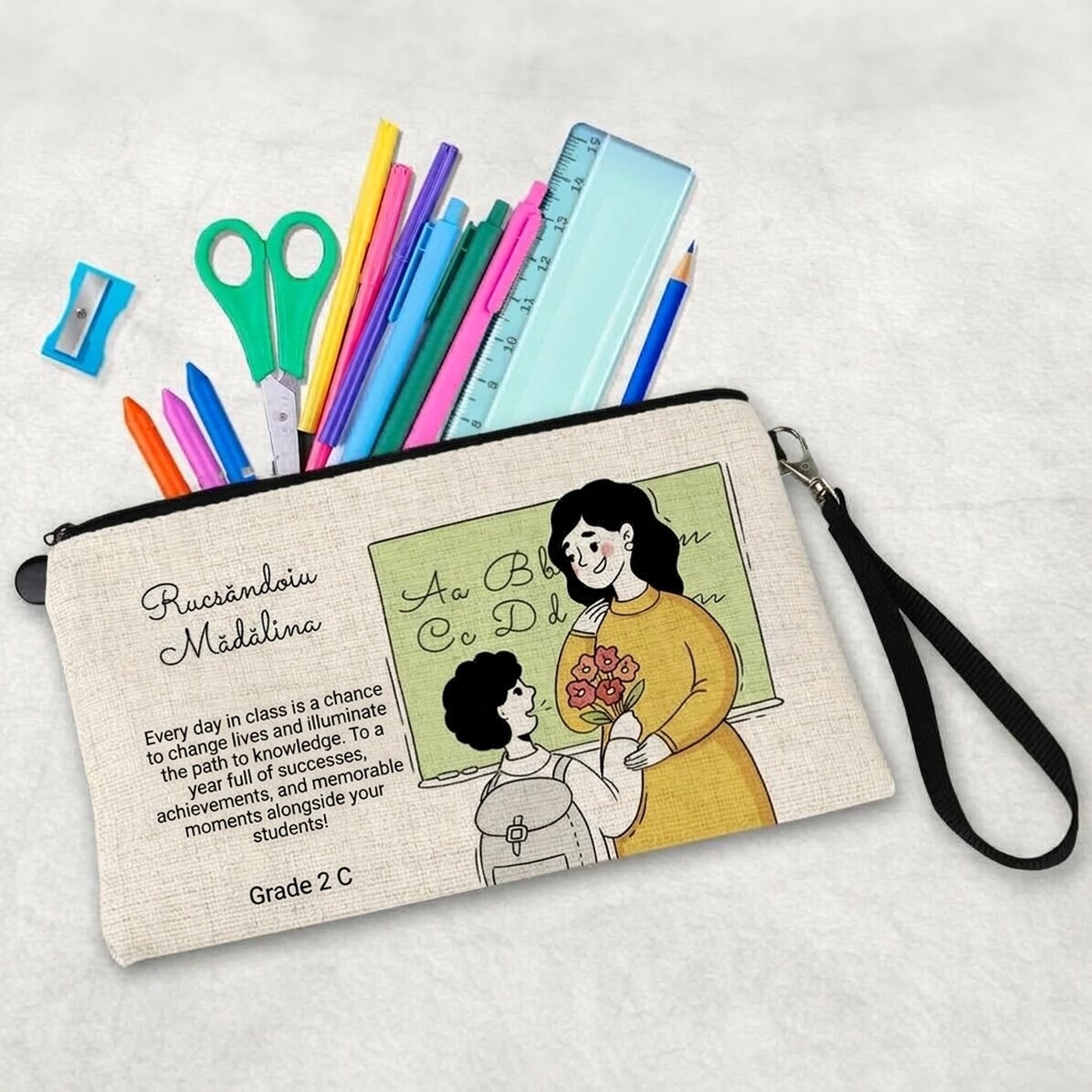 Personalised school kit with text - Teacher