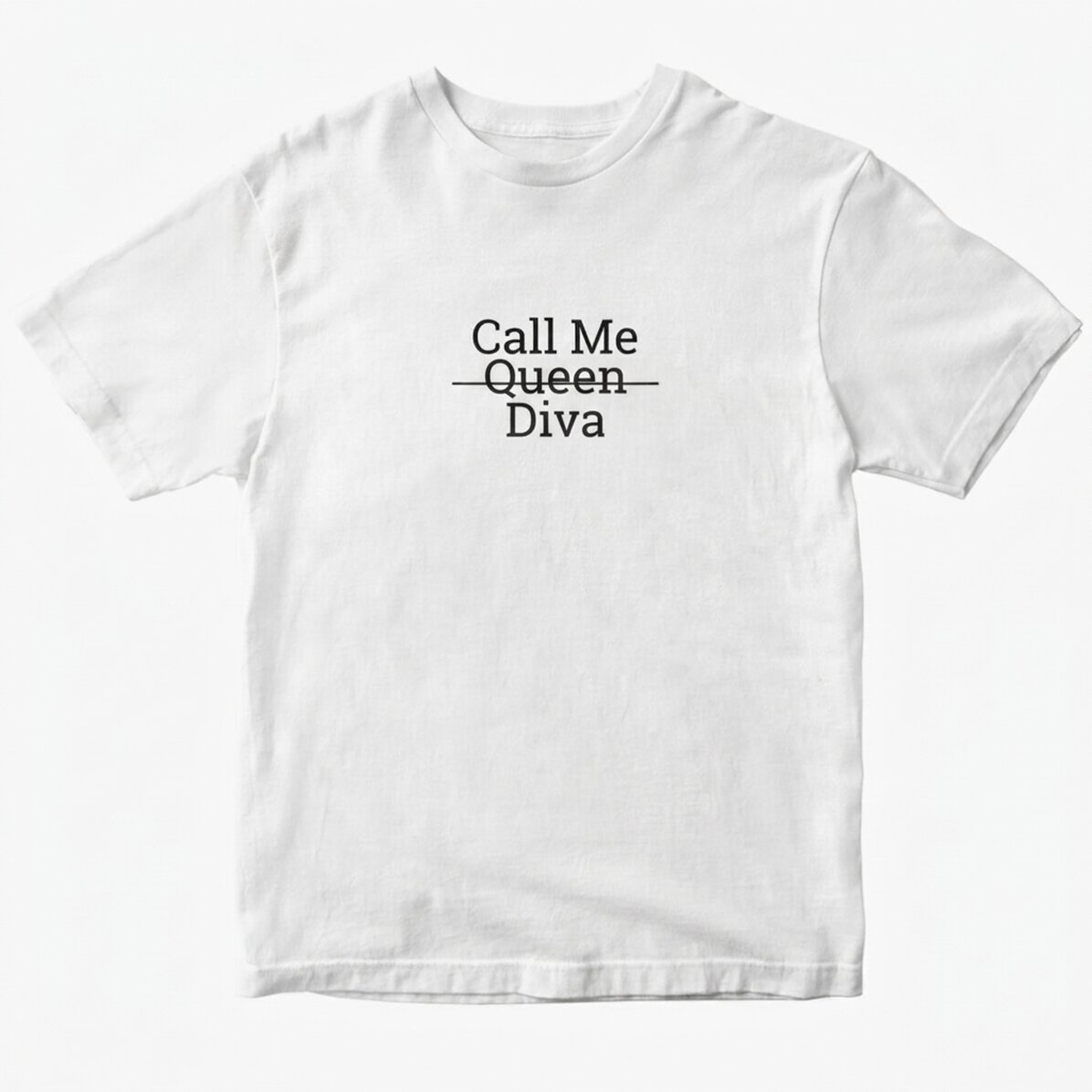 Custom cotton T-shirt with text - Call me