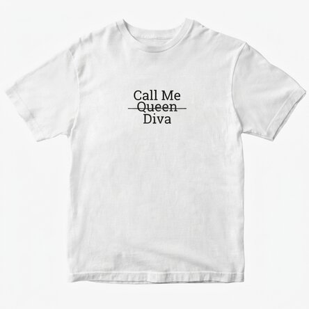 Custom cotton T-shirt with text - Call me