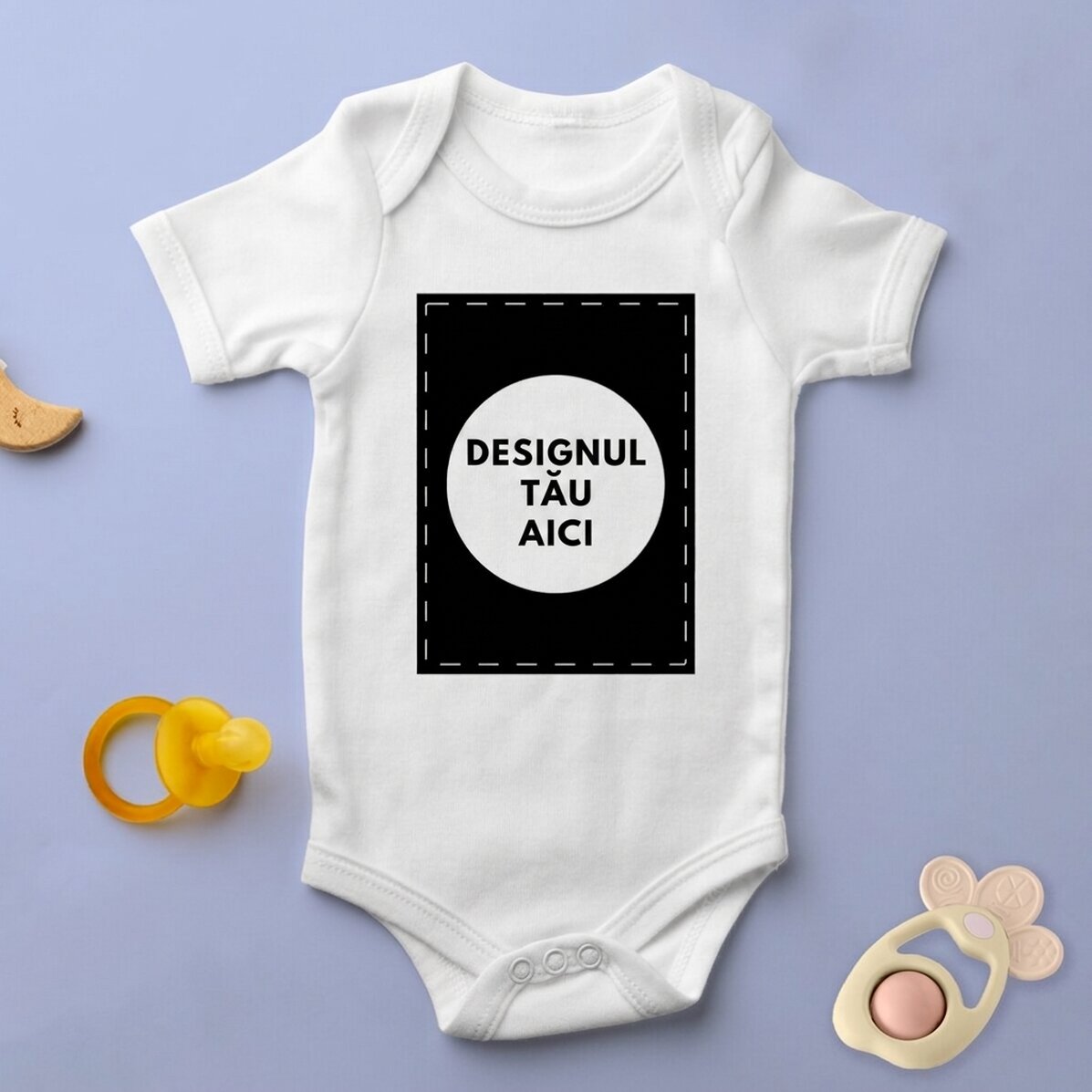 Personalised baby bodysuit with your portrait graphic