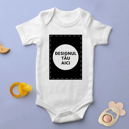 Personalised baby bodysuit with your portrait graphic