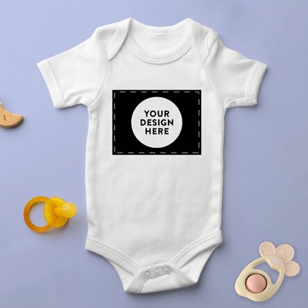 Personalised baby bodysuit with your landscape graphic