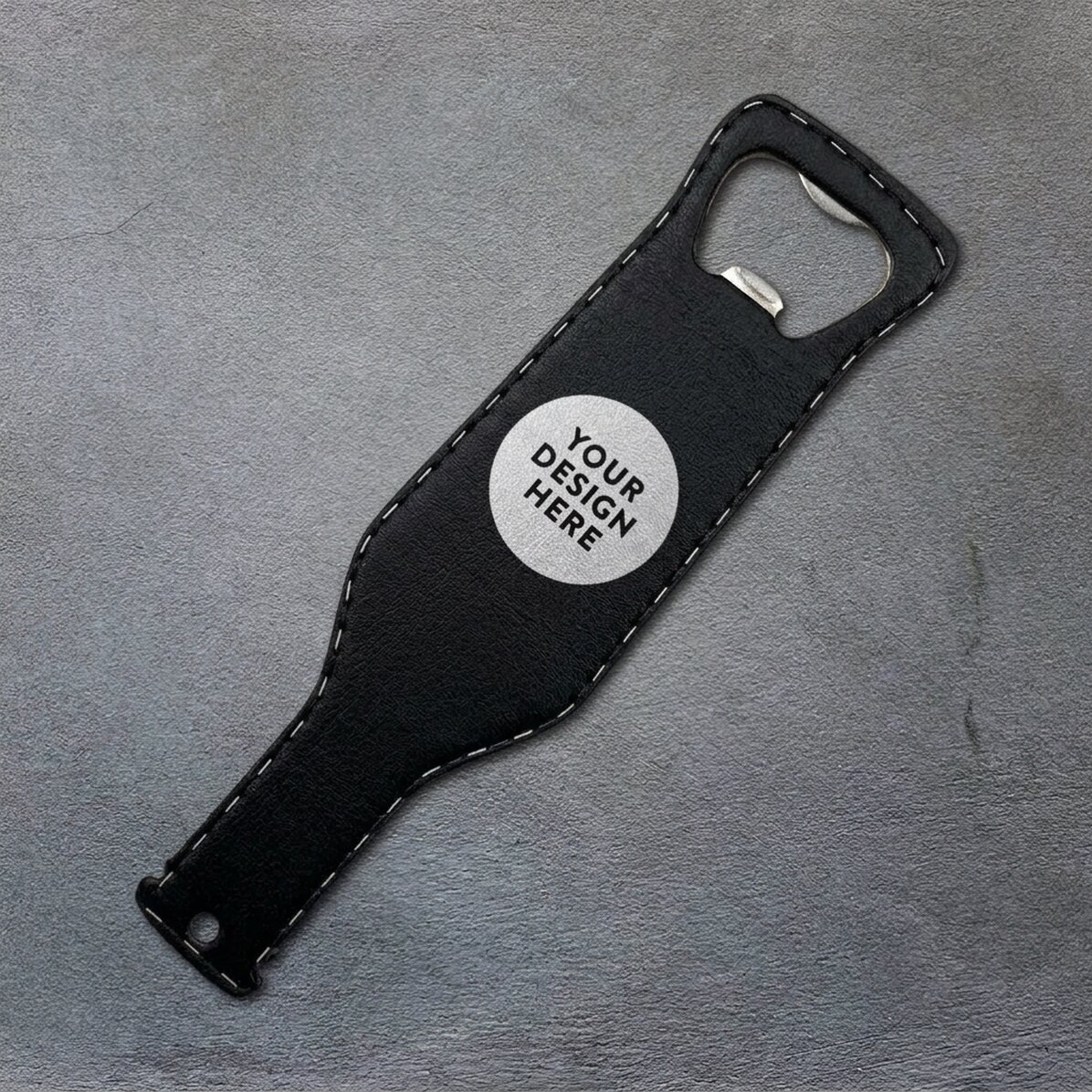 Beer opener in the shape of a bottle, personalised with your own design