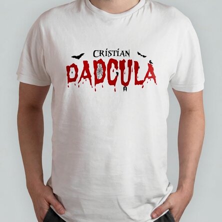 Personalised cotton T-shirt with text - Dadcula