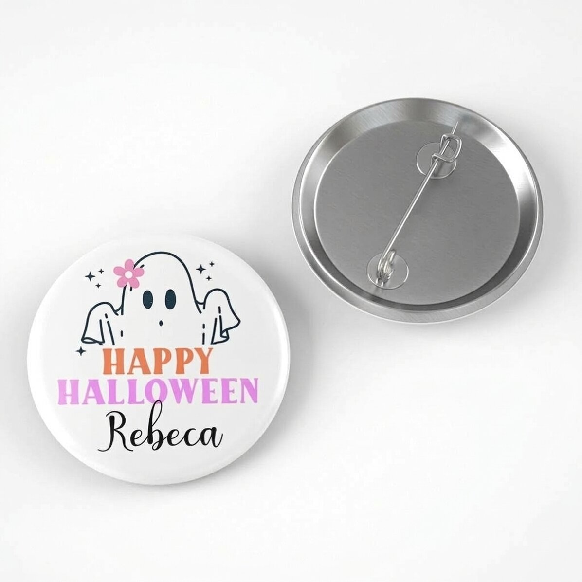 Personalised badge with name - Cute Halloween
