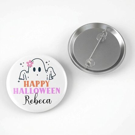 Personalised badge with name - Cute Halloween