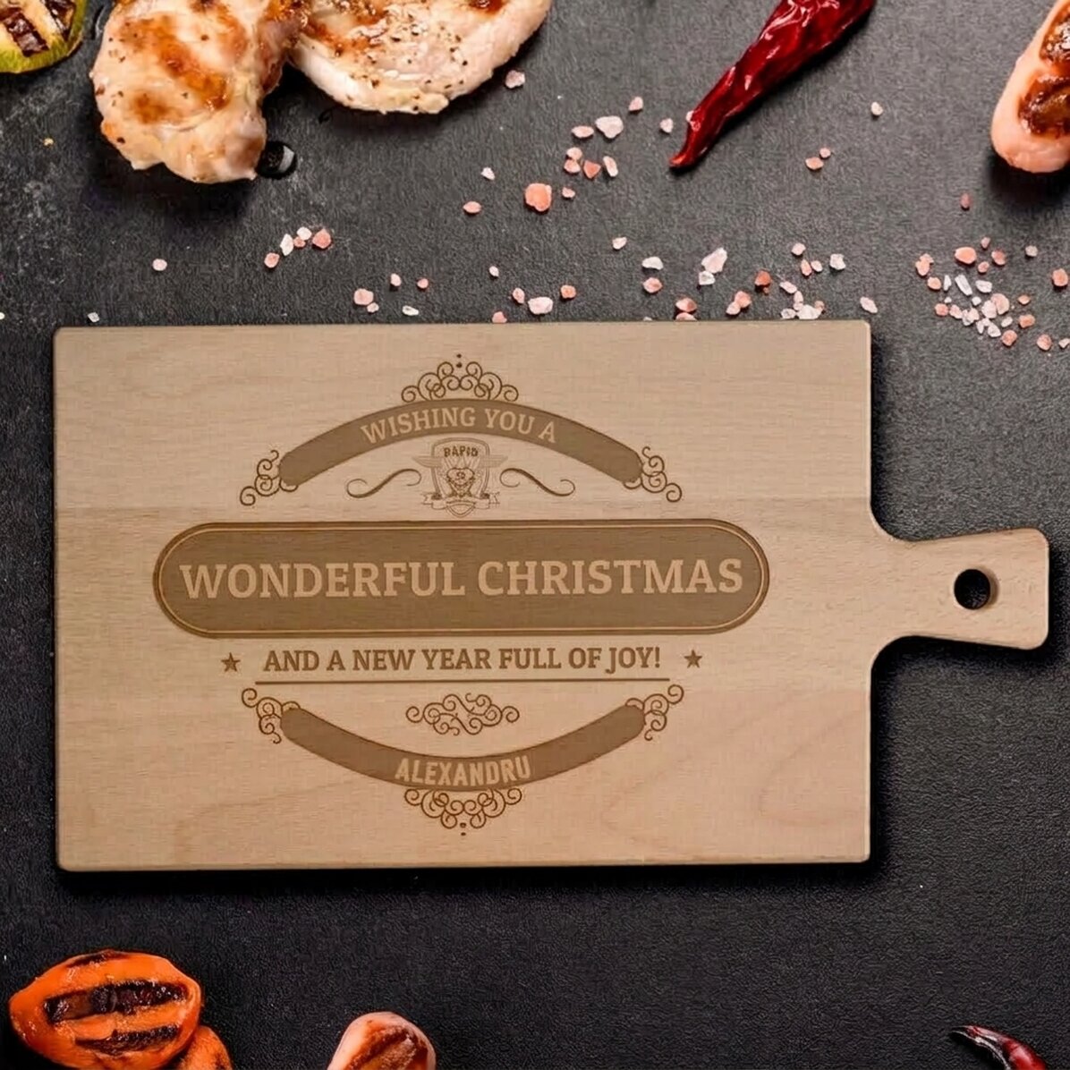 Premium FC Rapid chopper with handle - Happy Holidays