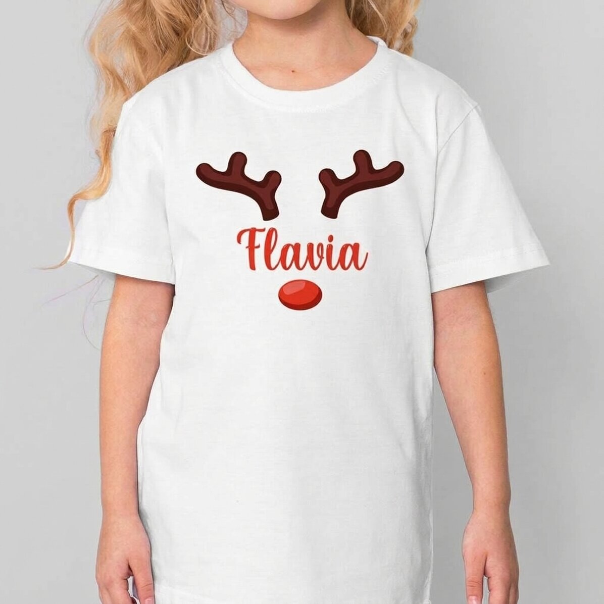 Personalised cotton T-shirt for children with name - Ren