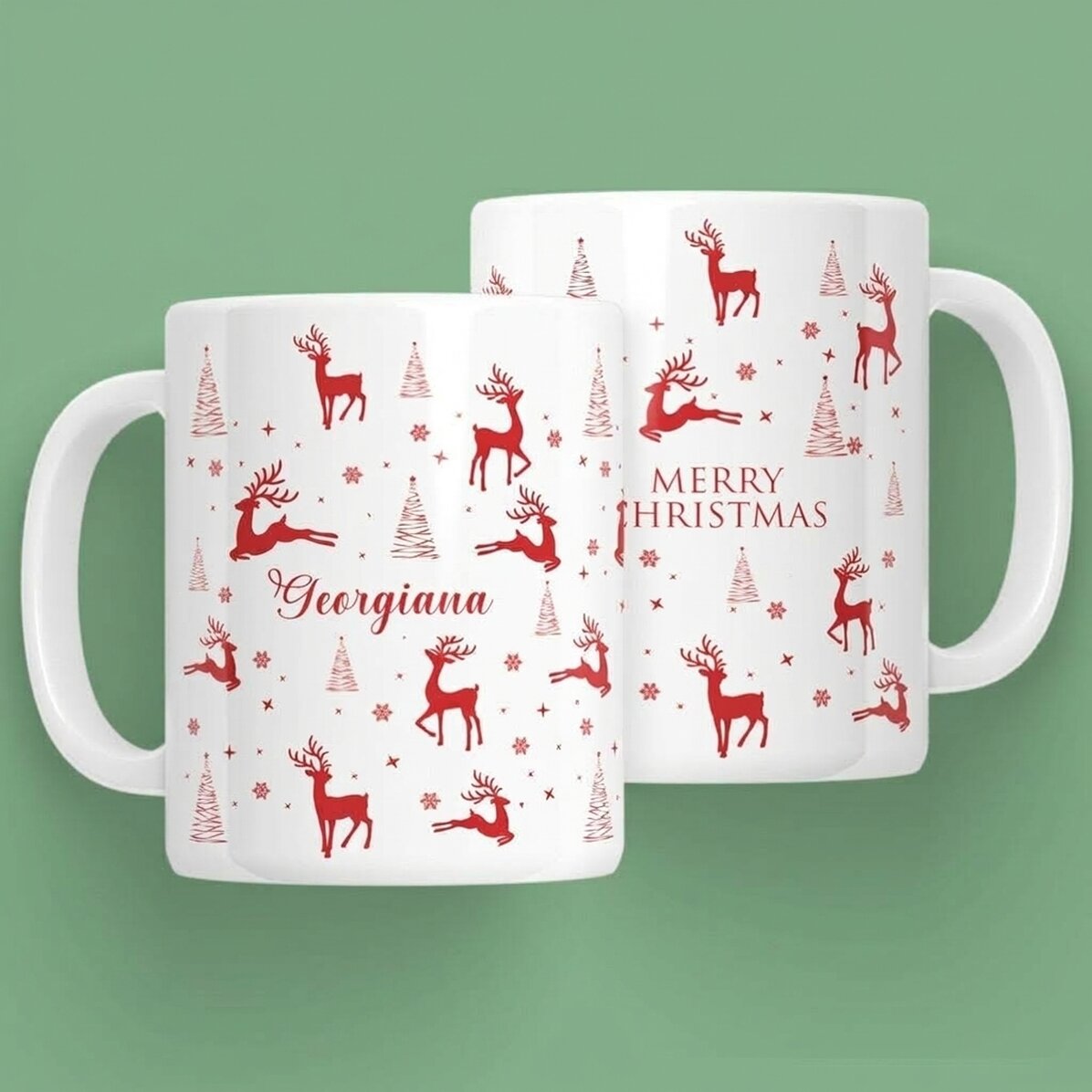 Personalised mug with text - Christmas