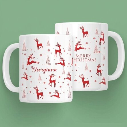 Personalised mug with text - Christmas