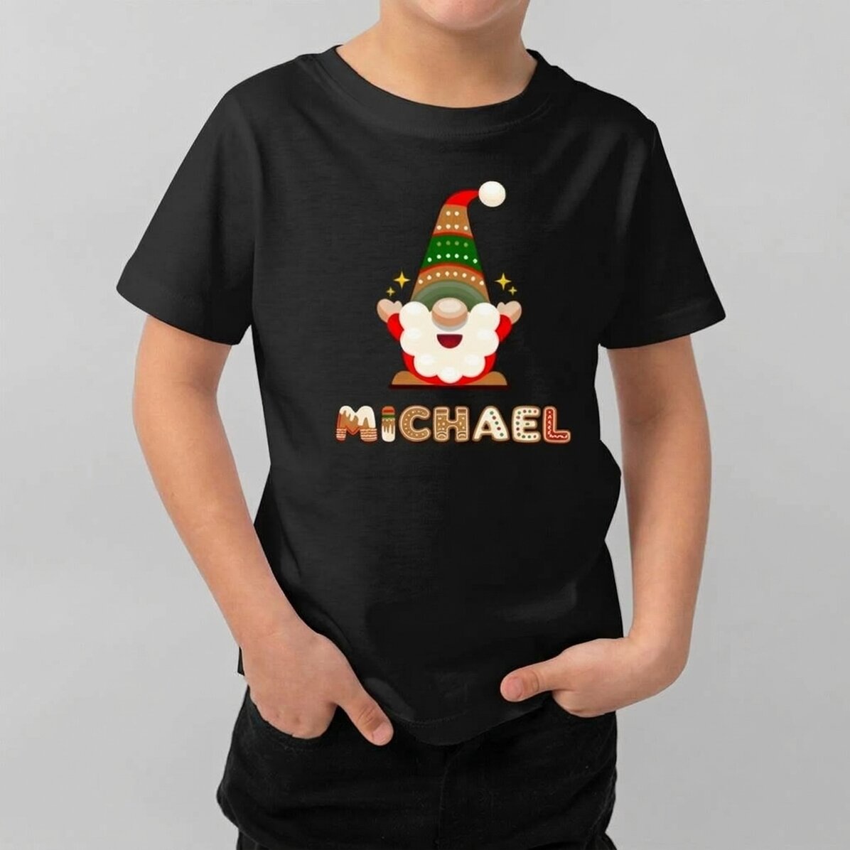 Personalised cotton T-shirt for children with name