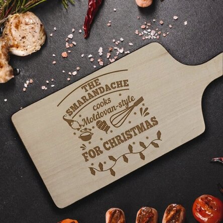 Personalised chopper with text - Christmas in the kitchen