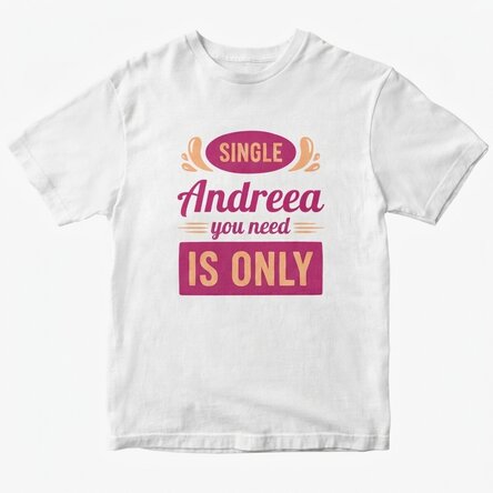 Custom cotton T-shirt with text - Only one