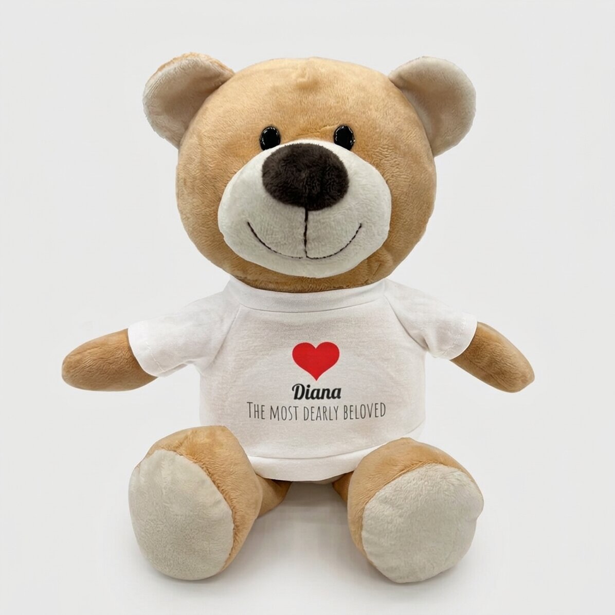 Personalised teddy bear with text - Heart