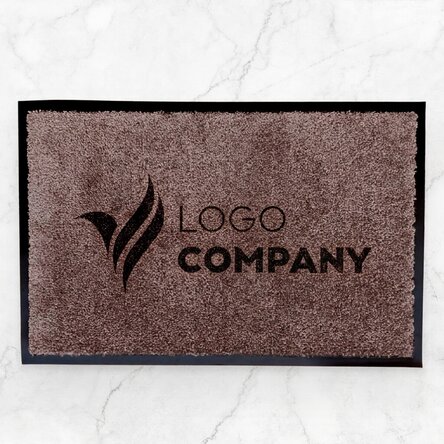 Customised indoor entrance mat with logo